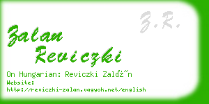 zalan reviczki business card